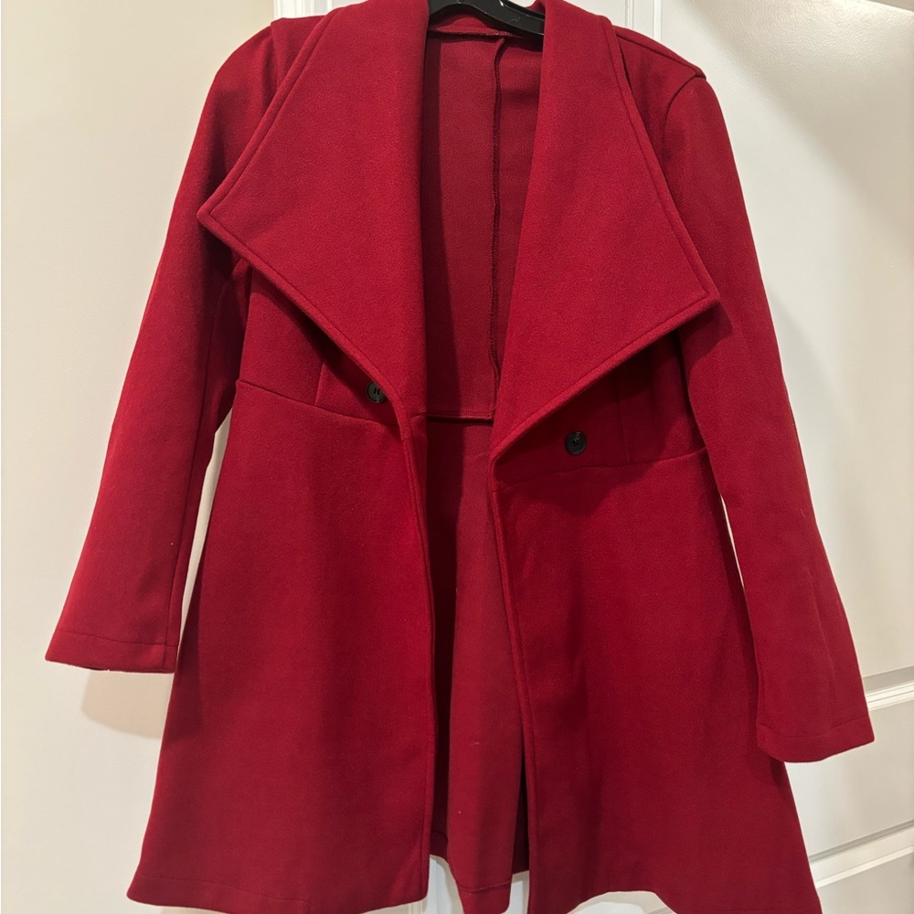 Red coat, size M. - Picture 2 of 2